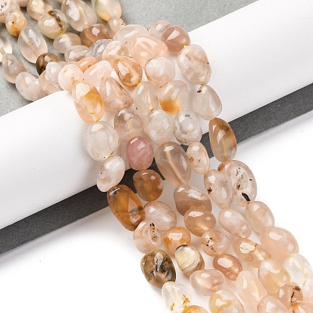 Natural Cherry Blossom Agate Beads Strands LS-G-G146-A31-01-1