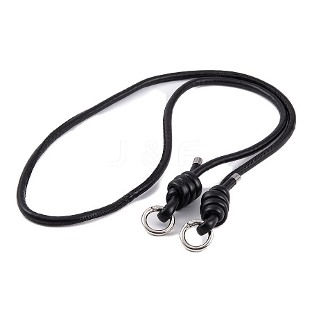 PU Leather & Alloy Phone Hand Strap Chains AJEW-H151-01H-1