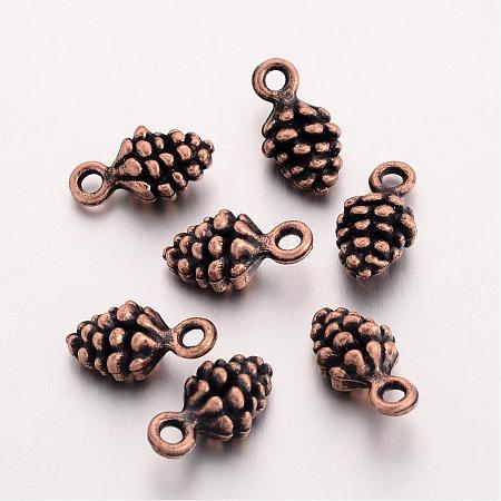 Tibetan Style Alloy Pendants TIBEP-ZA10-0909Y-R-FF-1