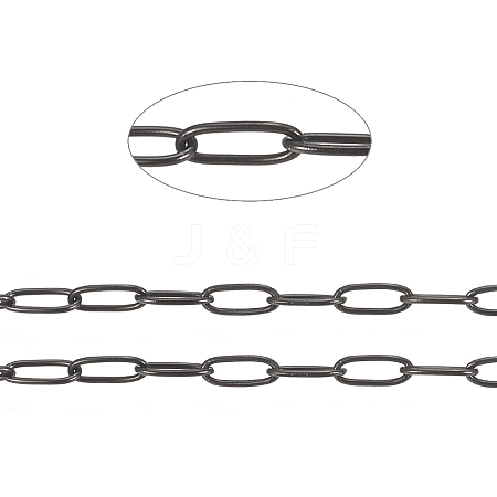 304 Stainless Steel Paperclip Chains CHS-F010-01I-B-1