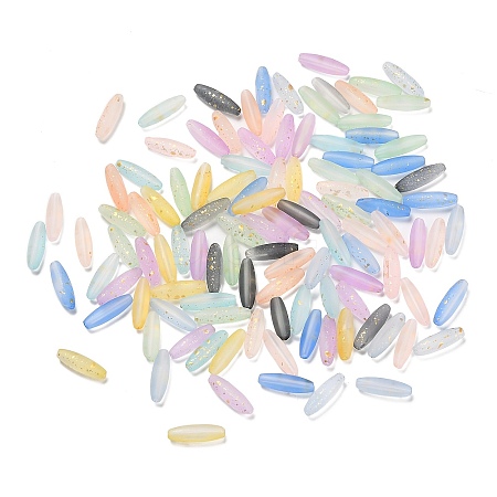 Frosted Glass Beads FGLA-L001-001A-1
