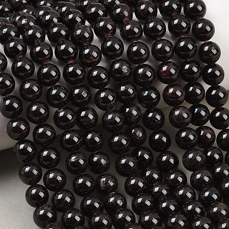 Round Natural Garnet Beads Strands G-D751-8mm-1