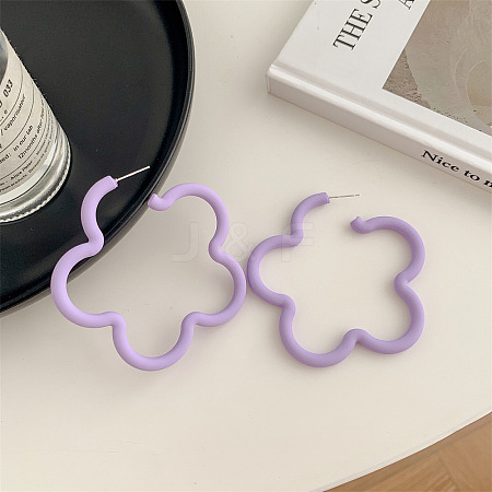 Acrylic Stud Earrings for Girls WG49414-01-1