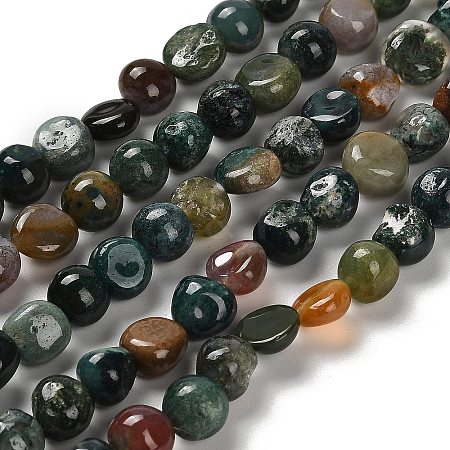 Natural Indian Agate Beads Strands G-P497-01E-89-1