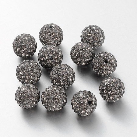 Pave Disco Ball Beads RB-Q195-14mm-215-1