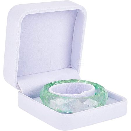 Square Velvet Bracelet Box. Bracelet Gift Storage Case CON-WH0088-33B-1