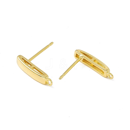 Brass Stud Earring Findings KK-A172-33G-1