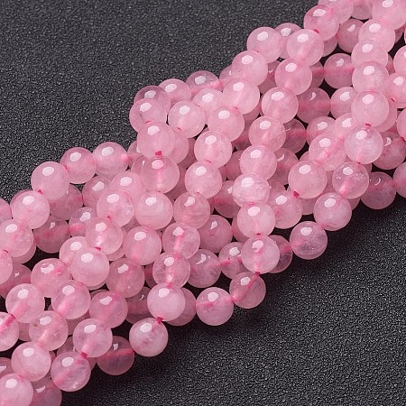 Natural Rose Quartz Beads Strands GSR6mmC034-1