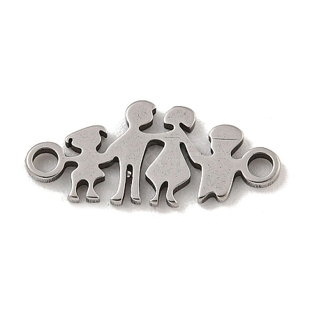 201 Stainless Steel Connector Charms STAS-S146-03P-1