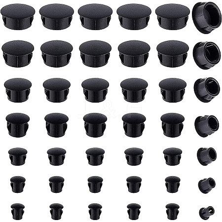 BENECREAT 380Pcs 7 Style Plastic Hole Plugs AJEW-BC0003-25-1