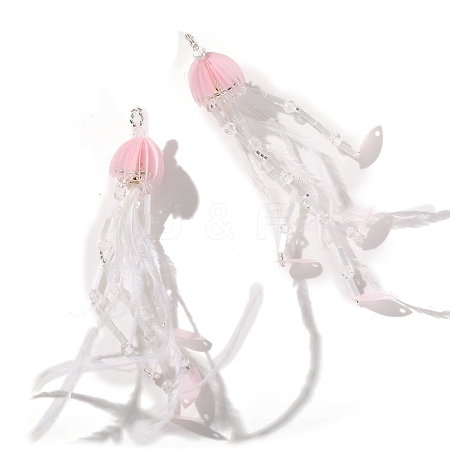 Jellyfish Fabric Pendants PW-WG0437D-01-1