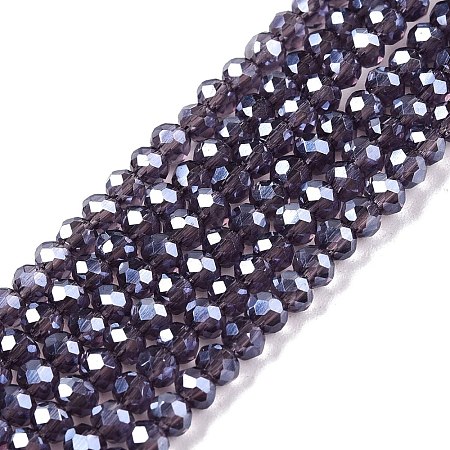 Electroplate Glass Beads Strands EGLA-A044-T2mm-A15-1