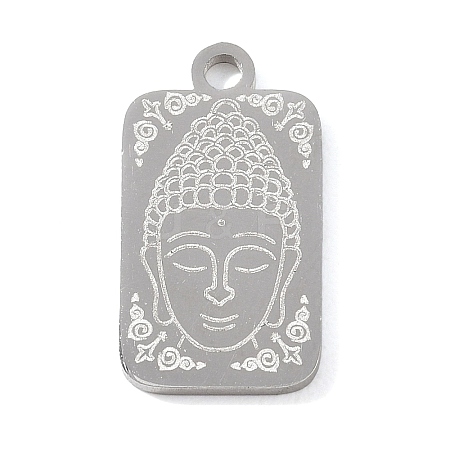 Buddhist 304 Stainless Steel Pendants SA-CBAE30B-02C-P-1