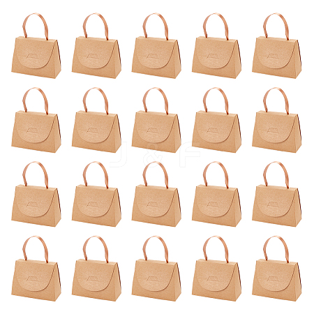 Foldable Kraft Paper Candy Gift Box LS-CON-WH0094-24B-1