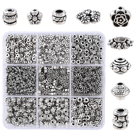 Tibetan Style Alloy Spacer Beads TIBE-YW0001-83-1