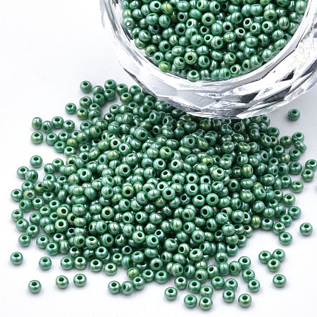 11/0 Czech Opaque Glass Seed Beads SEED-N004-003B-35-1