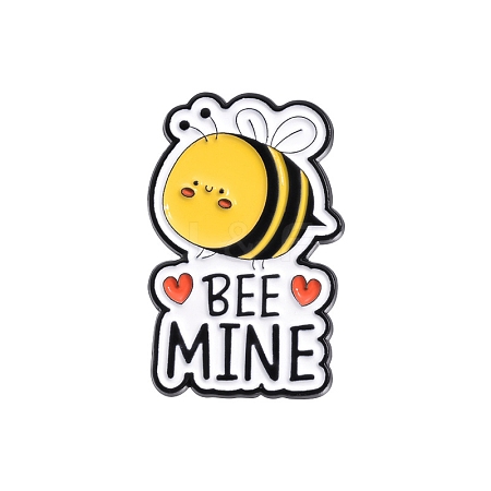 Bees with Word Enamel Pins PW-WGC342D-05-1