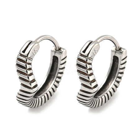 316 Surgical Stainless Steel Hoop Earrings EJEW-D096-09M-AS-1