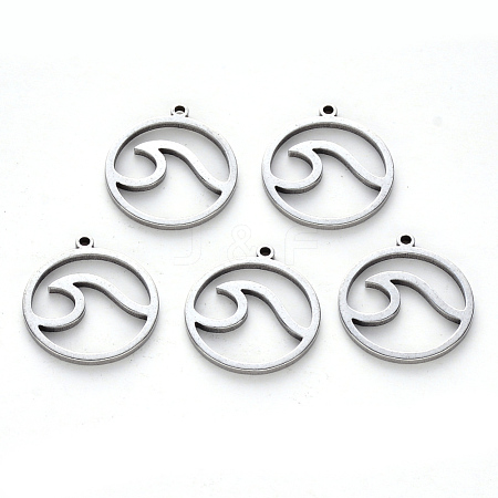 Non-Tarnish 304 Stainless Steel Pendants STAS-N092-95-1