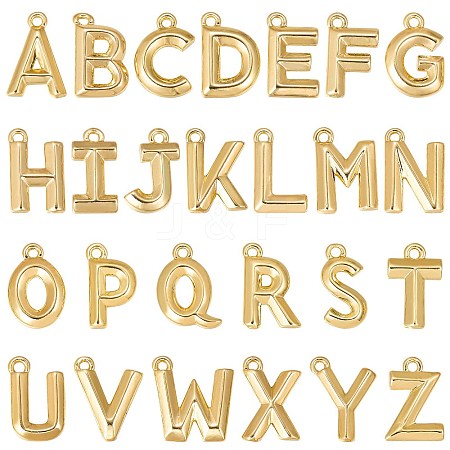 26Pcs 26 Styles Brass Pendants KK-SZ0003-65-1
