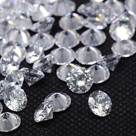 Diamond Shape Grade AAA Cubic Zirconia Cabochons LS-ZIRC-J013-01-1mm-1