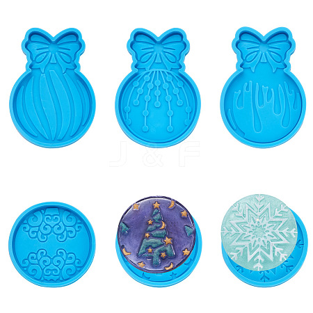 Boutigem 6Pcs 6 Style DIY Silicone Fondant Molds DIY-BG0001-22-1