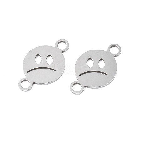 Non-Tarnish 304 Stainless Steel Connector Charms STAS-N095-109-1