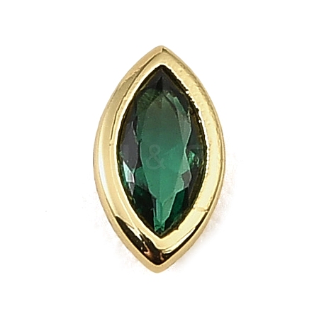 Brass Pave Cubic Zirconia Cabochons CU-CBA30E8-02G-03-1