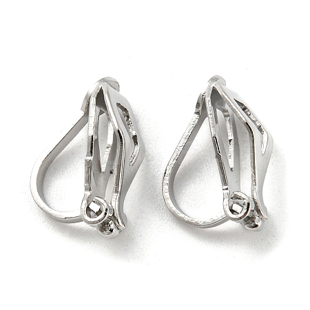 Brass Clip-on Earring Findings EC110-NF-1