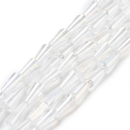 Electroplate Glass Beads Strands X-EGLA-J046-AB07-1