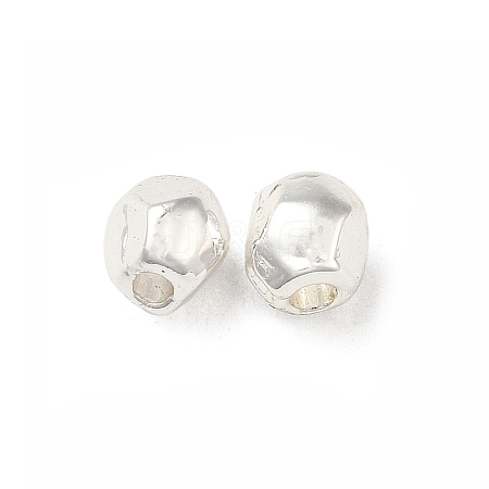 Oval Egg Alloy Faceted Beads FIND-G066-01S-1
