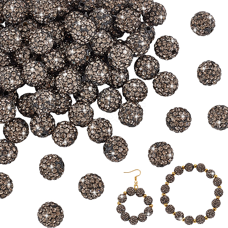 100Pcs Polymer Clay Rhinestone Beads RB-PH0001-43C-1