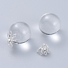 Flower Rack Plating Brass Filigree Bead Cap Bails LS-KK-L102-27S-4