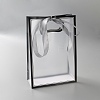 Rectangle Plastic Packaging Gift Bags with Hole Handle and Silk Ribbon ABAG-WH0044-61C-1