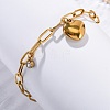 304 Stainless Steel Charm Bracelets STAS-D152-01G-2