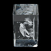 3D Laser Engraving Animal Glass Figurine DJEW-R013-01D-3