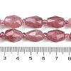 Natural Strawberry Quartz Beads Strands G-G182-D01-01-5