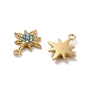 304 Stainless Steel Rhinestone Charms STAS-L022-304G-04-2