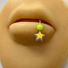 316L Surgical Stainless Steel with Acrylic Lip Rings FS-WG019E1-10-1