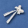 Rack Plating Brass Micro Pave Cubic Zirconia Pandants KK-S399-06B-2