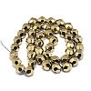 Electroplate Non-magnetic Synthetic Hematite Beads G-T061-33A-2