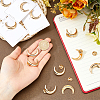 12Pcs Moon Alloy Lapel Pin Backs for Backpack Clothes JEWB-FH0002-79G-3