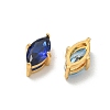 304 Stainless Steel Pave Cubic Zirconia Charms CU-CBABCF3-02G-2