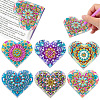 DIY Flower Heart Bookmark Diamond Painting Kit PW-WG01F20-01-1