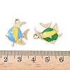 Alloy Enamel Pendants PALLOY-P313-08-3
