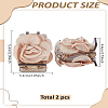 2Pcs Cloth & Plastic Claw Hair Clips PHAR-LP0001-36-2