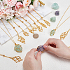 12Pcs 3 Styles Iron Empty Macrame Pouch Pendant Cable Chain Slider Necklace Making NJEW-GO0001-26-3