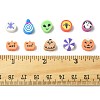 198Pcs 9 Styles Halloween Theme Handmade Polymer Clay Beads CLAY-FS0001-44-5