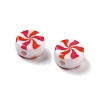 Two Tone Opaque Acrylic Beads X-OACR-D282-04A-2