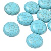 Craft Findings Dyed Synthetic Turquoise Flat Back Dome Cabochons LS-X-TURQ-S266-20mm-01-3